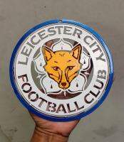 เลสเตอร์ซิตี้ โลโก้ฟุตบอลจิ้งจอกสยาม LEICESTER CITY วัสดุเหล็กตัดเลเซอร์ ขนาด18*18 cm. ทำสีเหมือนจริง ใช้สีพ่นรถยนต์ภายนอกคงทนไม่เแป็นสนิม