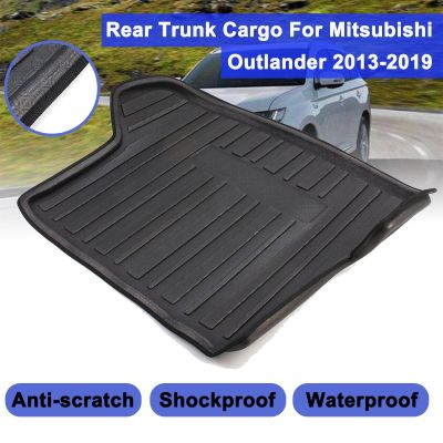 สำหรับ Mitsubishi Outlander 2013-2019 Cargo Liner ด้านหลัง Cargo ชั้น MatWaterproof Anti-Skid Shock-Proof บัฟเฟอร์ประสิทธิภาพ