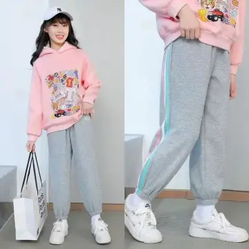 Girls school store jogging bottoms