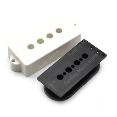 ‘【；】 ABS 4 String Electric Bass Open Pickup Covers Shells With Boin For PB Precision Bass Parts Black