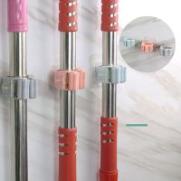 【YF】 Mop Rack Wall Mounted Shelf Organizer Hook Broom Holder Hanger Behind Doors/On Walls Kitchen Storage Tool Bathroom accessories