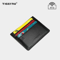 【คุณภาพสูง】Tigernu กระเป๋าหนังเก็บบัตร RFID ป้องกันการโจรกรรม 101