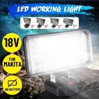 ไฟ LED ทำงานสำหรับ Makita 18V Baterai Litium สว่างมาก IP66กันน้ำปรับได้ Jobsite แสง LED ทำงานมือถือแบบพกพาไฟฉายที่สามารถปรับได้ที่ GUFUZI