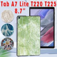 【Aishang electronic】Casing Tablet สำหรับซัมซุงกาแล็กซีแท็บ A7 Lite 8.7 Quot; T220 T225การพิมพ์หินอ่อนป้องกันการตกฝาหลังเปลือกแข็งสำหรับแท็บ A7 Lite 8.7 Quot;