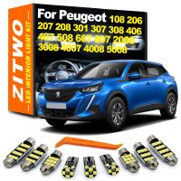 ♕◕ ZITWO No Error LED Interior Light Kit For Peugeot 108 206 207 208 301 307 308 406 407 508 607 807 2008 3008 4007 4008 5008 I II