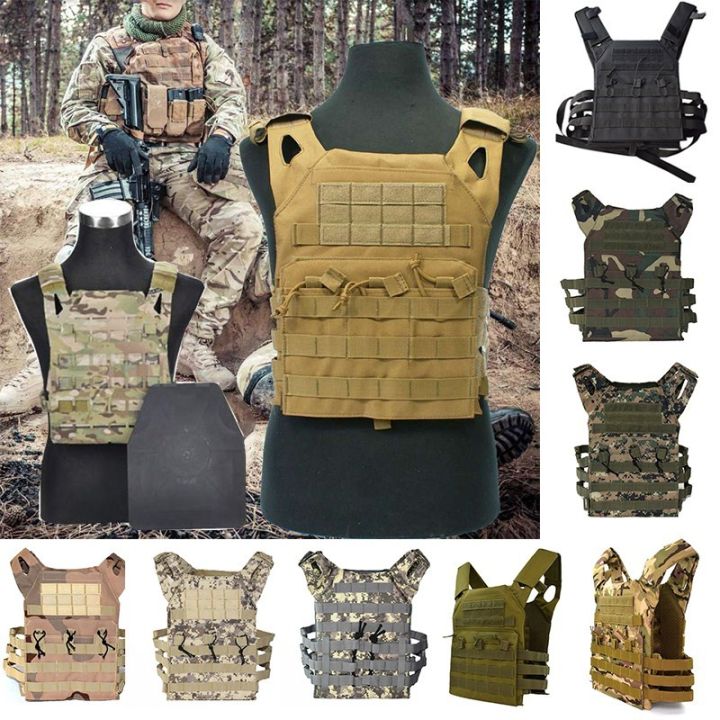 1000D Tactical Vest Military Molle Armor Plate Carrier Magazine CS ...