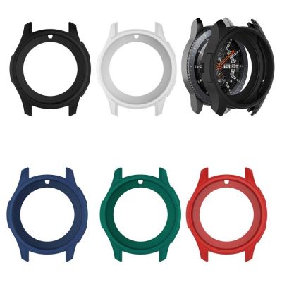 ：“{—— Silicone Soft Shell Protective Frame Case Cover Skin For  Galaxy Watch 46Mm Gear S3 Frontier