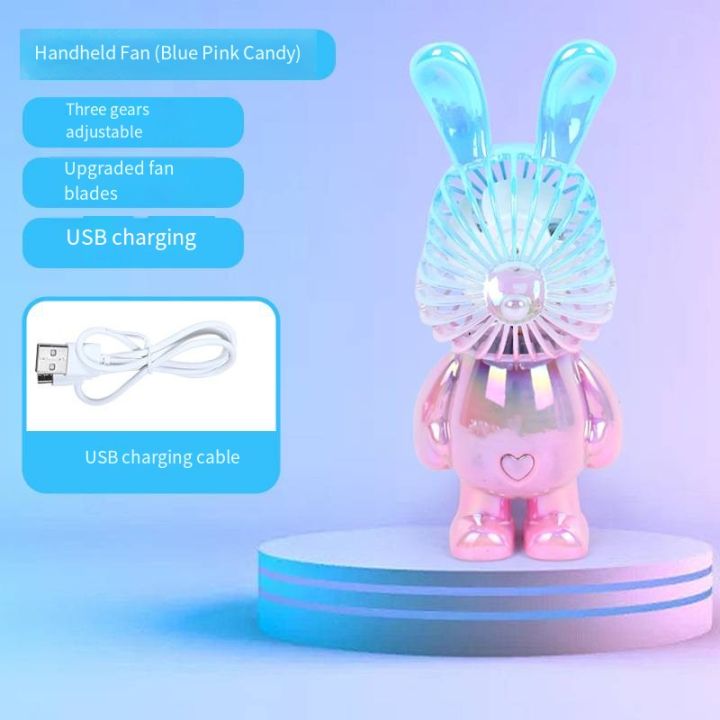 2023-new-usb-small-fan-hanging-neck-handheld-lazy-mini-learless-astronaut-space-rabbit-small-electric-fan-portable-hanging-rope