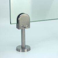 304 Stainless Steel Glass Clamps Adjustable Glass Holder for Staircase Handrail Glass-to-Ground Fixed Bracket 65x43x26