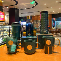 Starbuck Cup 2022 Classic Dark Green Mug Nameplate Gradient Glass Cup Insulation Cup Goddess Drinking Cup