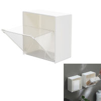 Superior Home Shop Wall-mounted flap storage box wall-punch-free dental cotton swab box