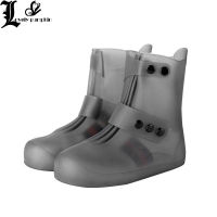 Women and Man PVC Integral Mould Waterproof Reusable Rain Shoes Covers Rain Boot Anti-skid Wear Outdoor Shoes Covers LP262