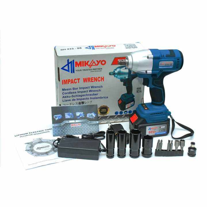 Model Makita Mesin Impact Baterai Torsi Besar Cordless Impact Wrench Brushless 88v 88vf Sunc 3206