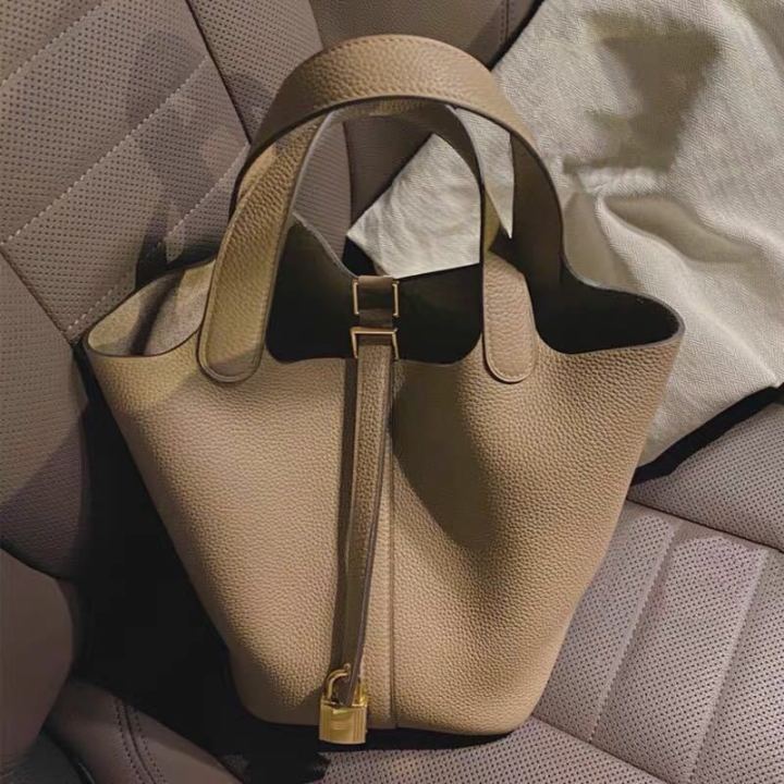 h-bag-picotin-lock-women-casual-bag-silk-scarf-soft-leather-handbag-luxury-bucket-bag