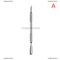 xingwendanp 1pcs Nail Art dual end สแตนเลส cuticle Pusher ช้อนกำจัดผิวตาย