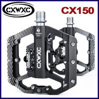 CX150 CXWXC 9/16นิ้วคันเหยียบแบนจักรยานภูเขา MTB จักรยานสากลแป้นเหยียบแบบล็อคตัวเองอเนกประสงค์อุปกรณ์เสริมระบบ SPD