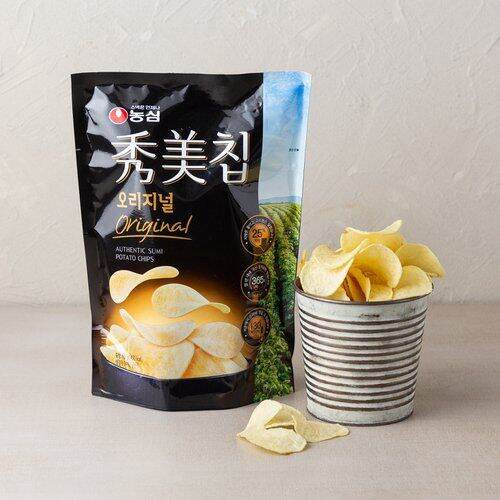 ขนมมันฝรั่งทอดกรอบ-sumi-chips-flavor-brand-nongshim-85-g-ขนมเกาหลี-เลย์เกาหลี