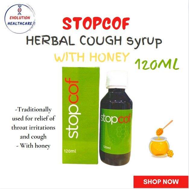 STOPCOF HERBAL COUGH SYRUP WITH HONEY 120ML Lazada