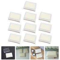 RUDMALL 10pcs Office Wanterprint Fingerprint Pads Blank Diy Ink Pads ว่างเปล่า