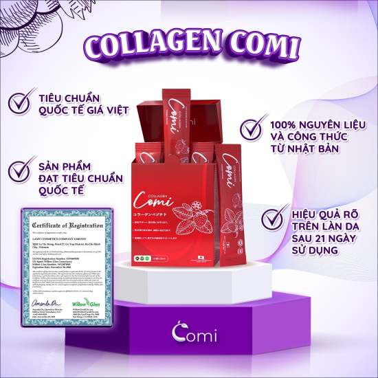 Combo 3 hộp collagen comi nhật bản mờ thâm nám trắng da - ảnh sản phẩm 4