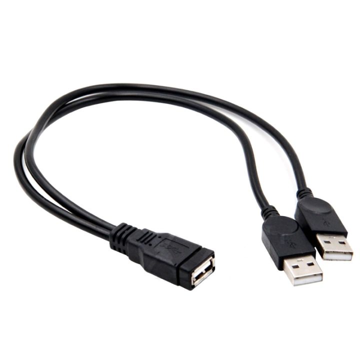 ：“{》 USB 2.0 A Male To USB Female 2 Double Dual Power Supply USB Female Splitter Extension Cable HUB Charge For Hard Disks Printers