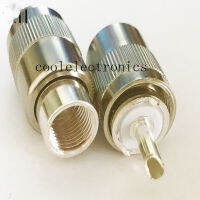 2Pcs UHF PL259ปลั๊กตัวผู้ Solder ตัวเชื่อมอะแดปเตอร์สำหรับ RG8 RG213 7D-FB LMR400 50-7โคแอ็กซ์สาย