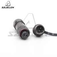 Weipu St12 Series 2 Pin Waterproof Connector Male Socket Female Plug Led Power Rear-Nut Wire Connector Ip67