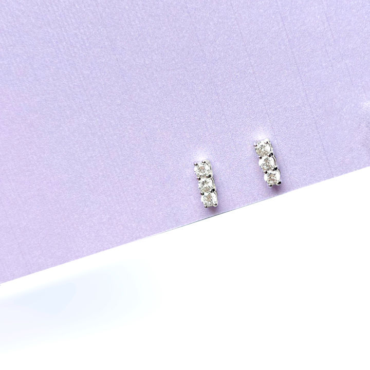 aesdothete-aesdotheteearring32-ต่างหูคริสตัล-ต่างหูเงิน-ต่างหูสแตนเลส-ต่างหูใส่ทุกวัน