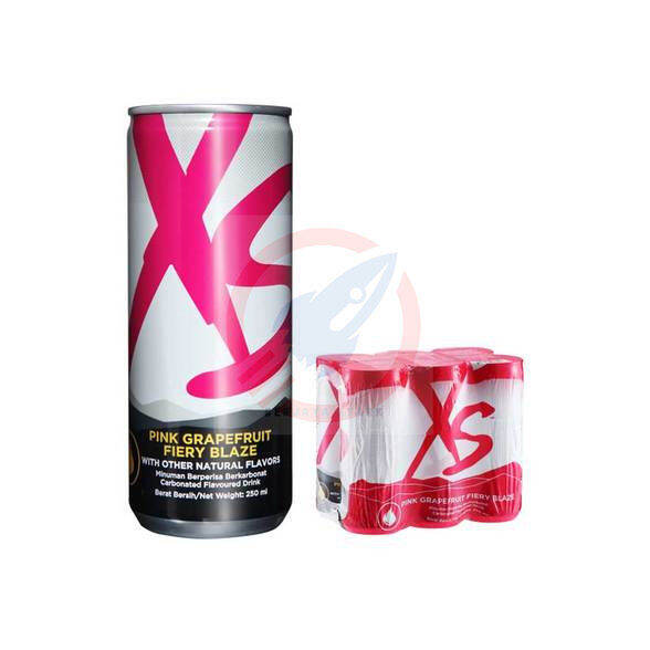 XS Energy Drink Pink Grapefruit Fiery Blaze sugar free energy drink ...