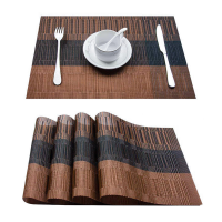 YokiSTG พีวีซี Placemat สำหรับแผ่นตารางเครื่องดื่มจานรองแก้วถ้วยไวน์ล้างทำความสะอาดได้ Placemat รับประทานอาหารบนโต๊ะอาหารเสื่อครัวกันน้ำชุด6