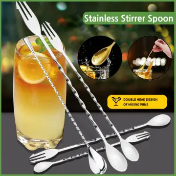 16Pcs Swizzle Sticks Metal - Stainless Steel Mixing Cocktail