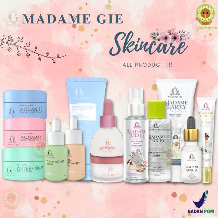 Madame Gie Skincare Series Facial Foam Toner Serum Face Mist Micellar Water Lazada