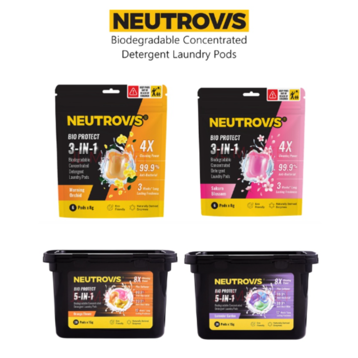 Nuetrovis Laundry Capsule 5 in 1 Biodegradable Concentrated Laundry