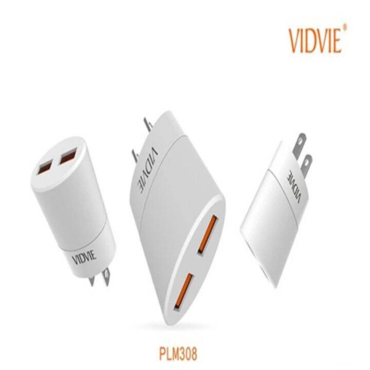 best-seller-guestshow-vidvieรุ่นplm308n-adapter-fast-charger-2-port-for-android-ที่ชาร์จ-หูฟัง-เคส-airpodss-ลำโพง-wireless-bluetooth-คอมพิวเตอร์-โทรศัพท์-usb-ปลั๊ก-เมาท์-hdmi-สายคอมพิวเตอร์