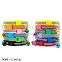 Wholesale 100 X Dog Collar With Bell For Dog Adjustable Collar Product Accessories Buckles ID Tag Cat Paw Puppy Collar