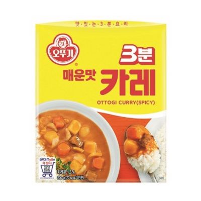 แกงกระหรี่เกาหลี เผ็ดน้อย ottogi cool curry (mild) 그대로 카레 순한맛 200g แกงกะหรี่เกาหลี