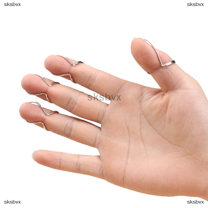 sksbvx-4ชิ้น-ล็อตกีตาร์นิ้วหยิบผีเสื้อ-fingerstyle-plectrum-thumb-picks