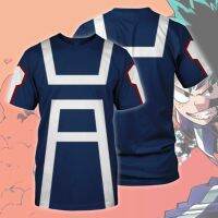 My Boku NO HERO Academia เสื้อยืด midoriya izuku TEE shirt AT bakugou Katsuki พิมพ์ T-shir รอบคอสั้น sleves