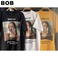 BoB-เสื้อ Mona Lisa เสื้อยืด MONA LISAunisex SMLXL2XL3XL polo เสื้อยืดโมนาลิซ่า สินค้าขายดีราคาพิเศษ