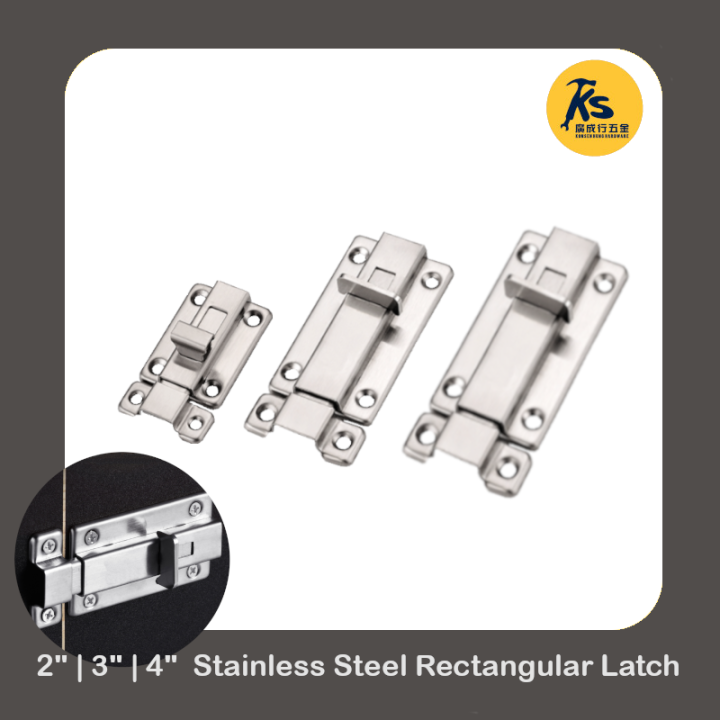 2" 3" 4" Stainless Steel Door Toilet Door Latch Lazada