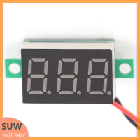 ? SUW แผงไฟ LED 3สายขนาดเล็ก DC 0-100V โวลต์มิเตอร์จอแสดงผลดิจิตอล3เส้น