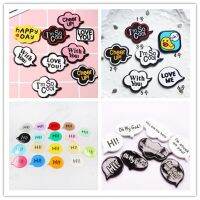 Cartoon Acrylic Resin Letters Flatback Cabochon Scrapbooking Hair Accessories Embellishments Decoration Craft