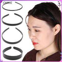 CHANG เครื่องประดับหมวกผู้หญิงเรียบง่ายหลากหลายสีดำที่รัดผม