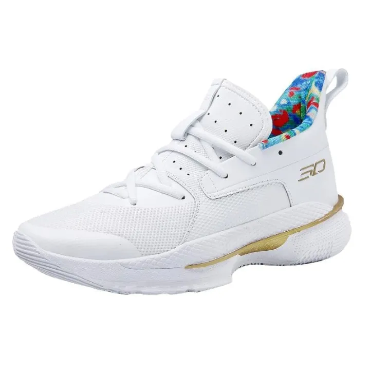 new curry shoes white and gold