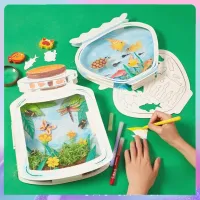 tutu toys DIY ของเล่นกระดาษ ขวดโหลเลี้ยงปลาและแมลง