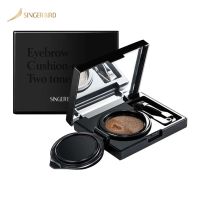 SINGERBIRD Eyebrow Cushion cara Two tone Eyebrow Cream Folding Charm 5D Molding Waterproof and Sweatproof Long Lasting Makeup