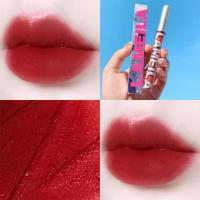 ลิปกลอสเนื้อด้านกำมะหยี่สีลิปสติกเหลว Lipstik Tahan Lama ลิปสติกสีไม่ซีดง่าย