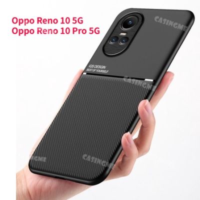 OPPO Reno 10 10Pro เคส2023ฝาปิดโทรศัพท์หนังสำหรับ OPPO Reno 10 10Pro Reno10 Pro Plus 10Pro + 5G เคสแม่เหล็ก202กันกระแทกลายรถกรอบด้านหลัง