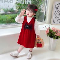 【CC】 Set Big Bow Tracksuits Blouse   Kids Clothing