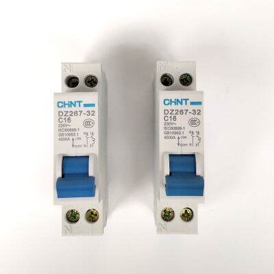 Chint Dpn 1pn 16a Mcb ทางเข้าคู่และอากาศ Dz267 1pn C16a มินิเซอร์กิตเบรกเกอร์